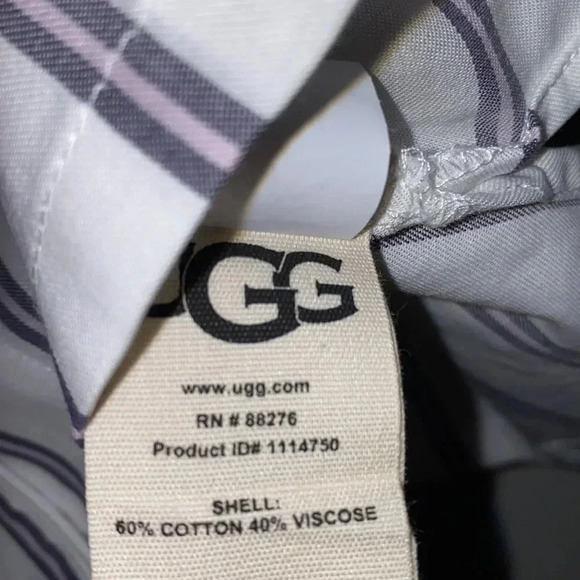 Ugg  one piece stripped pyjama top Sz XS - Picture 8 of 9